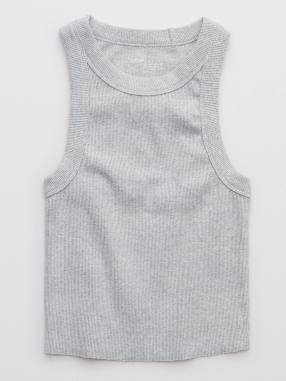 aerie Ribbed Tank Top in Heather Gray - Picture 3 of 10